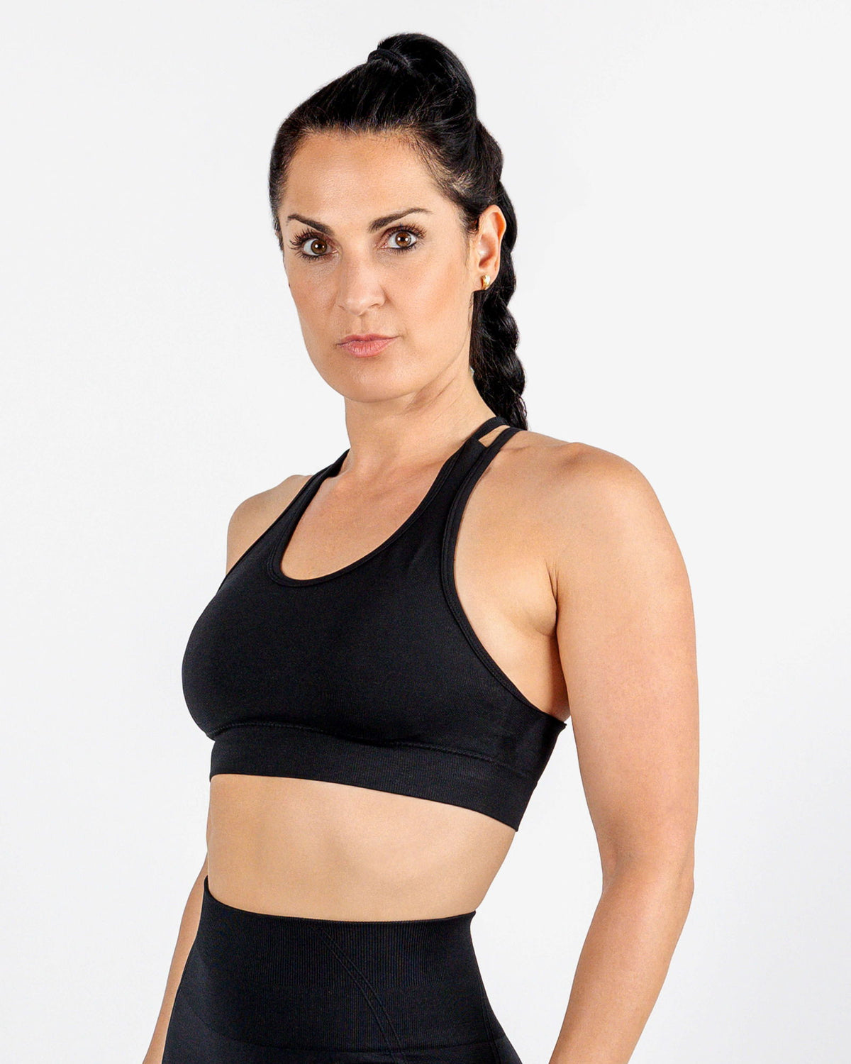 Dual Cross Strap Active Bra - Dellaura Activewear -  -  -